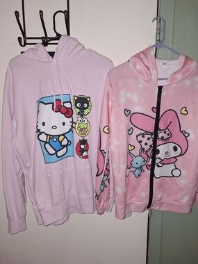 Hello Kitty/Sanrio/my melody pull over zip-up jacket bundle size L